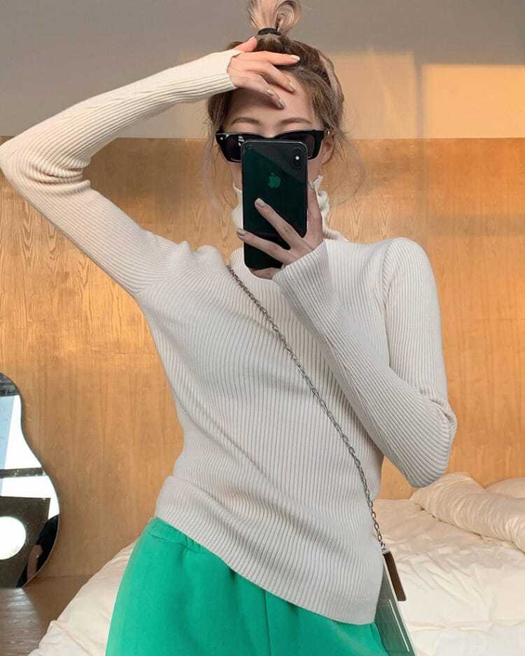 Irene - Jersey de cuello alto