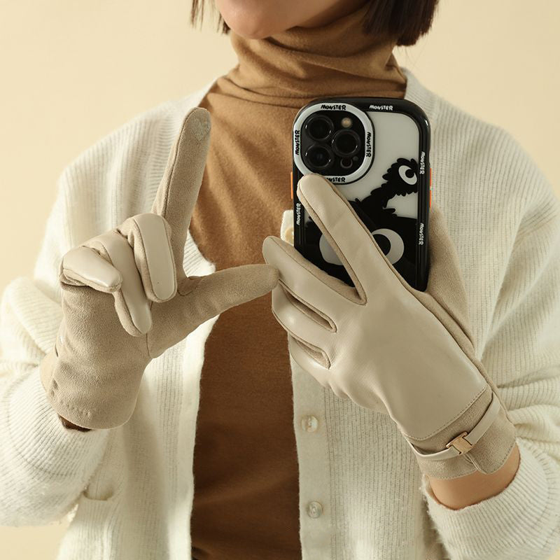 Elisa - Guantes de Cuero Elegantes