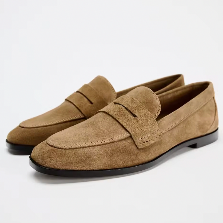 Camila - Mocasines de ante para mujer
