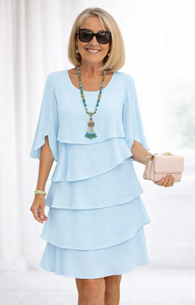 Isabella - Vestido Elegante de Capas