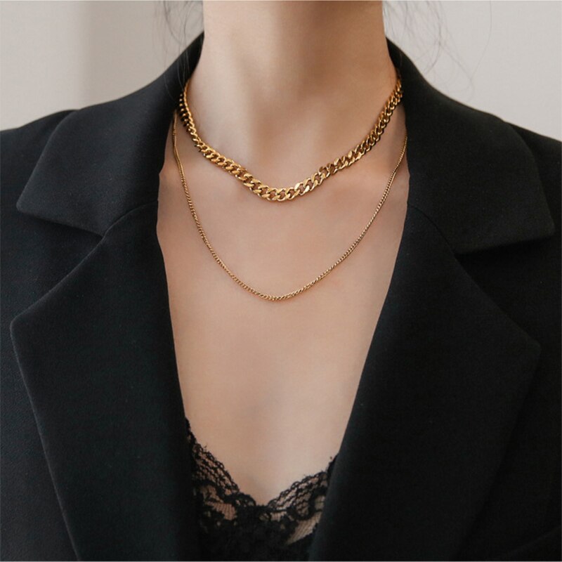 Cris - Collar de doble cadena